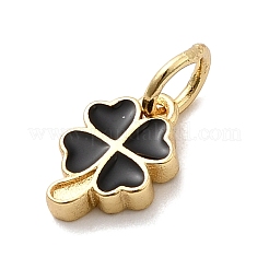 Brass Enamel Pendants&nbsp;KK-P338-25G-02