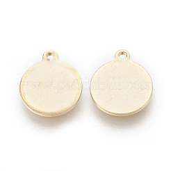 304 Stainless Steel Charms&nbsp;STAS-F186-04G-10mm