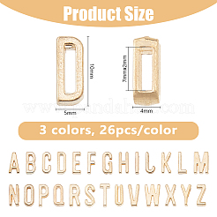 6 Sets 3 Colors Zinc Alloy Slide Charms&nbsp;FIND-DC0007-40