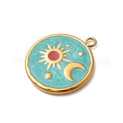 304 Stainless Steel Enamel Pendants&nbsp;STAS-B113-12G-01