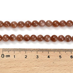 Natural Sunstone Beads Strands&nbsp;G-L631-A04-6mm