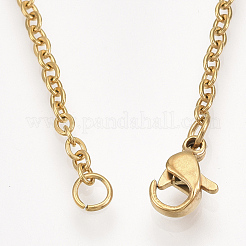 201 Stainless Steel Pendant Necklaces&nbsp;NJEW-T009-JN060-2-40