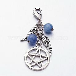 Tibetan Style Natural Gemstone Pendants&nbsp;HJEW-JM00222