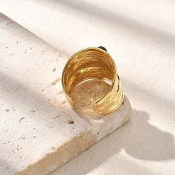 Natural Tiger Eye Finger Rings&nbsp;STAS-Z112-06G