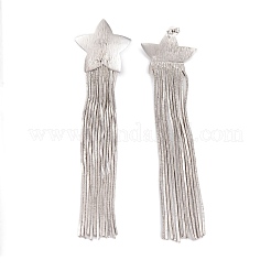 Rack Plating Star Brass Earrings&nbsp;EJEW-S219-10P