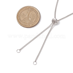 Brass Slider Necklace Makings&nbsp;AJEW-JB01260-02