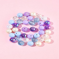 40Pcs 8 Styles Acrylic Beads&nbsp;OACR-FS0004-11