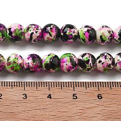 Synthetic Turquoise Dyed Beads Strands&nbsp;G-E594-24P