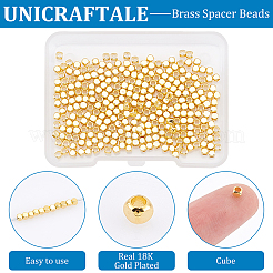 300Pc Brass Spacer Beads&nbsp;FIND-UN0015-46G