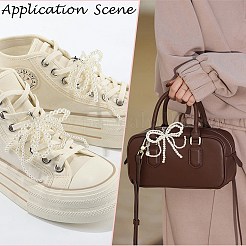 Plastic Imitation Pearl Shoe Charms&nbsp;AJEW-CP0006-58