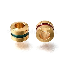 Brass Enamel Beads&nbsp;KK-G605-06G