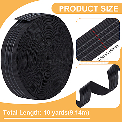 10 Yards Polyester Antislip Grosgrain Ribbon&nbsp;OCOR-BC0007-62A