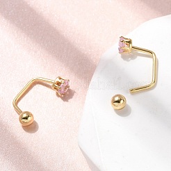 304 Stainless Steel Heart Stud Earrings&nbsp;EJEW-F396-04A-G