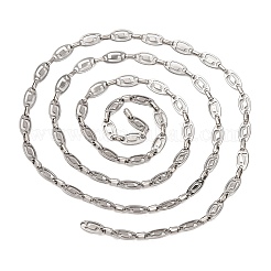 304 Stainless Steel Oval Link Chains&nbsp;CHS-S012-25P