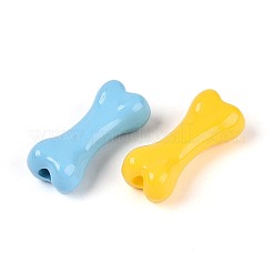 Spray Printed Opaque Acrylic Beads&nbsp;OACR-N156-04
