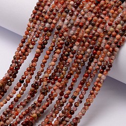 Natural Brecciated Jasper Bead Strands&nbsp;G-K146-10-2mm