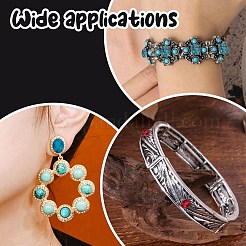 56pcs 7 styles Natural Howlite & Synthetic Turquoise & Synthetic Malachite Cabochons&nbsp;G-AR0006-07