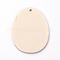 Undyed Wood Big Pendants&nbsp;WOOD-G003-04