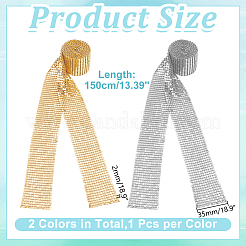 2Pcs 2 Colors Sparkle Aluminum Sequins Neckties for Women&nbsp;NJEW-HY0002-21