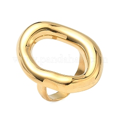 Adjustable 304 Stainless Steel Cuff Open Rings for Women&nbsp;RJEW-Z122-03G-03