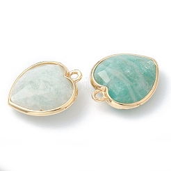 Natural Amazonite Pendants&nbsp;X-G-B009-03G-B