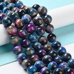 Natural Rainbow Tiger Eye Beads Strands&nbsp;G-NH0002-A01-C01