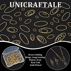 80Pcs 4 Styles Brass Linking Rings&nbsp;KK-UN0002-92