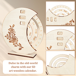 Wood Millennial Calendar Home Decorations&nbsp;FIND-WH0152-581