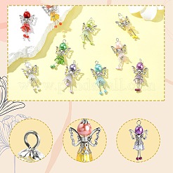 50Pcs 10 Styles Handmade Seed Beaded Pendants&nbsp;PALLOY-CJ00084