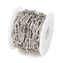 Brass Paperclip Chains&nbsp;KK-CBAC547-17P