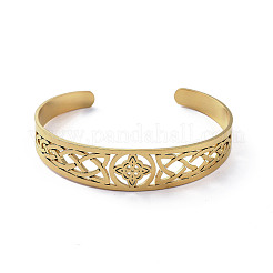 304 Stainless Steel Cuff Bangles&nbsp;BJEW-M234-02G