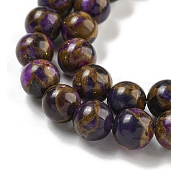 Synthetic Gold Clinquant Stone Beads Strands&nbsp;G-P549-A01-01E