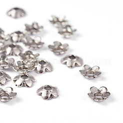 Tibetan Style Alloy Bead Caps&nbsp;TIBEB-P002-08AS-NR