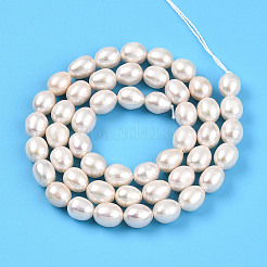 Natural Cultured Freshwater Pearl Beads Strands&nbsp;PEAR-N012-06Z-01