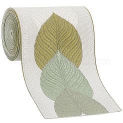 3M Polyester Jacquard Leaf Ribbon for Garment Accessories&nbsp;OCOR-CY0002-12B