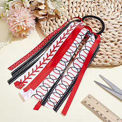 Polyester Hair Ties&nbsp;OHAR-WH0033-005A