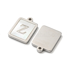 304 Stainless Steel Pave Shell Pendants&nbsp;STAS-L022-065P-Z