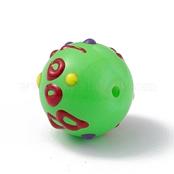Opaque Painted Glass Beads&nbsp;GLAA-B001-01E