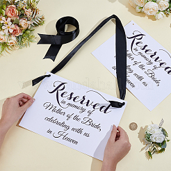 2Pcs Paper Wedding Memorial Sign&nbsp;AJEW-CN0006-23