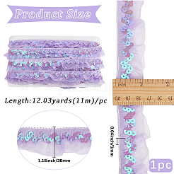 Chinlon Pleated Lace Trim&nbsp;OCOR-WH20012-21E