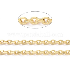 Brass Textured Cable Chains&nbsp;CHC-G016-08G