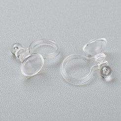 Plastic Clip-on Earring Findings&nbsp;KY-P001-09A