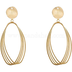 Brass Stud Earring Findings&nbsp;KK-BC0006-45G