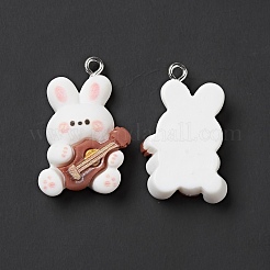 Music Theme Opaque Resin Pendants&nbsp;X-RESI-E024-06P-02