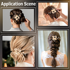 Alloy with Plastic Pearl Ornament Accessories&nbsp;FIND-WH20030-11C-G