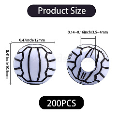 200Pcs Craft Style Acrylic Beads&nbsp;MACR-PA0001-14