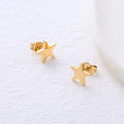 Stainless Steel Star Stud Earrings&nbsp;OG4503-2