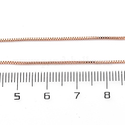 0.9MM Brass Box Chain Necklaces Making&nbsp;NJEW-D302-74RG