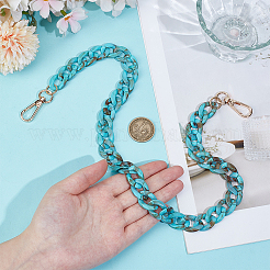 2Pcs Acrylic Twisted Chain Bag Chains&nbsp;DIY-PH00034-85C