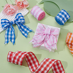4 Rolls 4 Colors Polyester Ribbons&nbsp;SRIB-GA0001-17